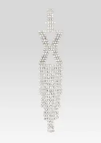 Alphabet Earring(Silver,Letter A)