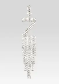 Alphabet Earring(Silver,Letter A)
