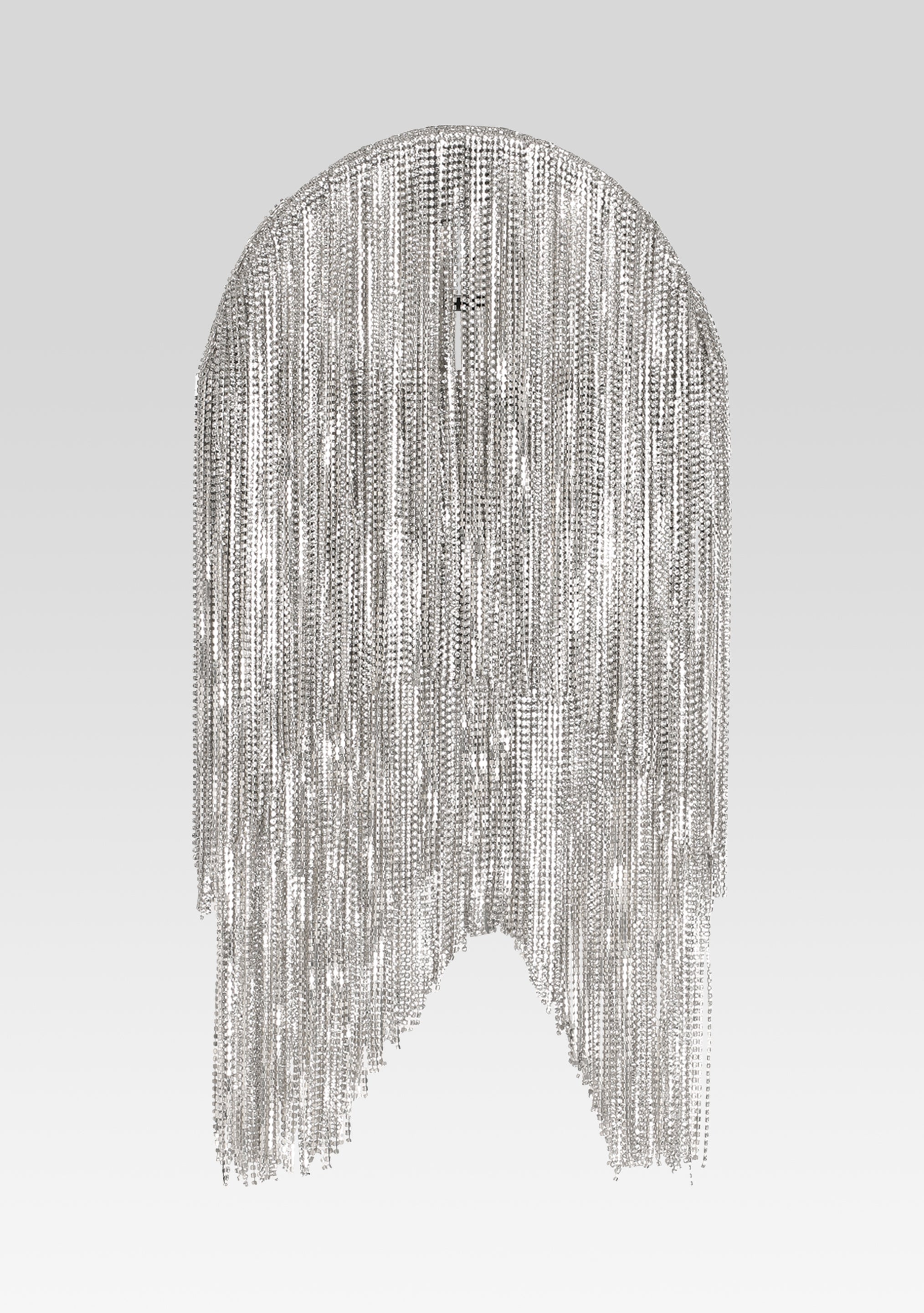 Talia Large Crystal Bag - White/Silver