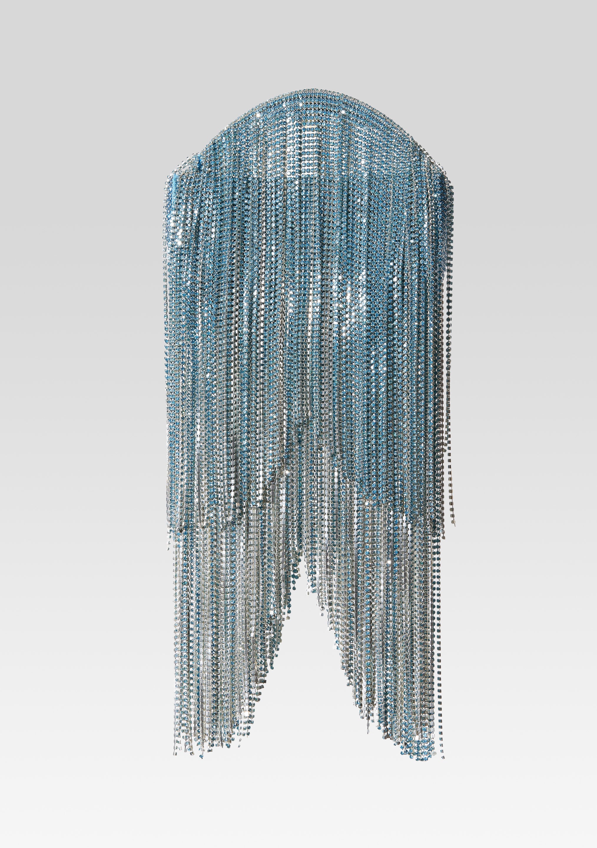 Talia Small Crystal Logo Bag - Aqua Blue