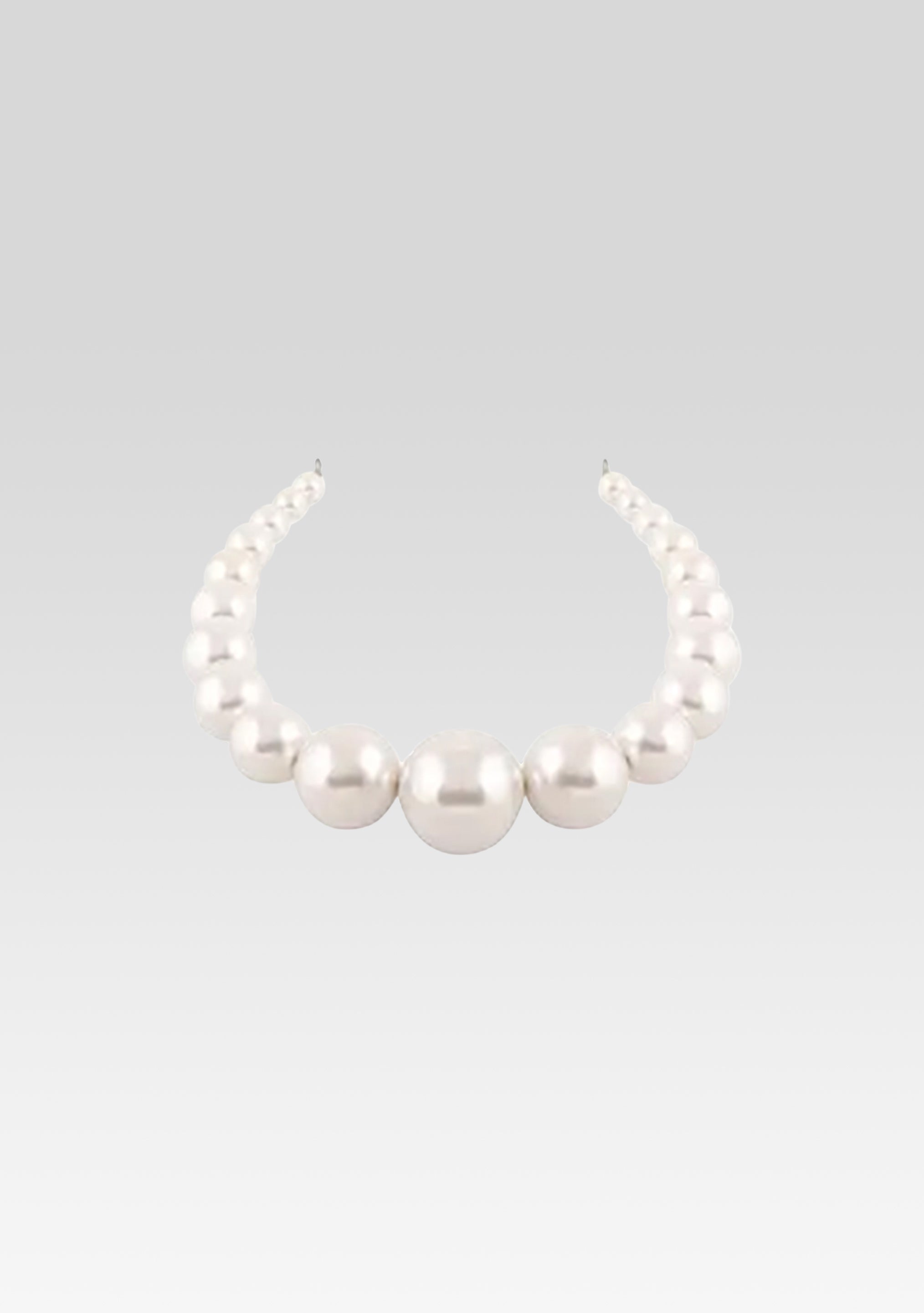 Medium Venus Pearl Crown - Silver