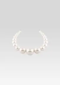 Medium Venus Pearl Crown - Silver
