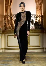 Donatella Velvet Dress(Black,XXS)