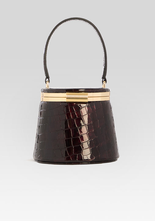 Lesla Case - Burgundy Croco