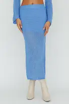 Bayside Crochet Midi Skirt Ocean(XS)