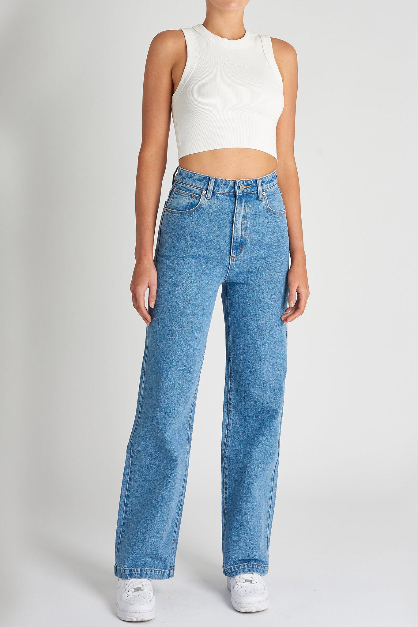 Abrand 94 High And Wide Debbie Jeans Mid Blue(24)