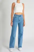 Abrand 94 High And Wide Debbie Jeans Mid Blue(24)