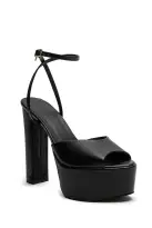 BiLLiNi Farley High Platform Block Heel Black(6)