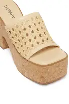 THERAPY Delirium Platform Heel Raffia Natural(5)