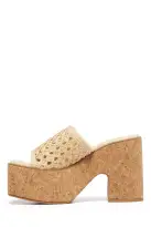 THERAPY Delirium Platform Heel Raffia Natural(5)