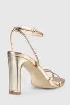 VERALi Kimmy Slim Strappy Heels Champagne Metallic(5)
