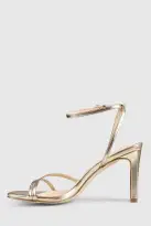 VERALi Kimmy Slim Strappy Heels Champagne Metallic(5)