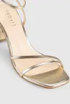 VERALi Kimmy Slim Strappy Heels Champagne Metallic(5)