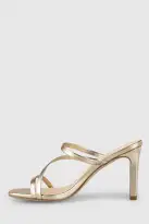 VERALi Kipper Block Heel Mules Champagne Smooth(5)
