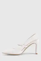 VERALi Kimchi Slingback Block Heels White(36)