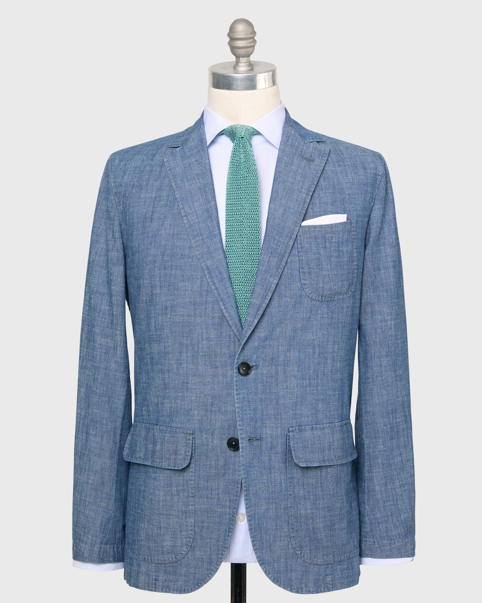 Butcher Jacket in Indigo Chambray
