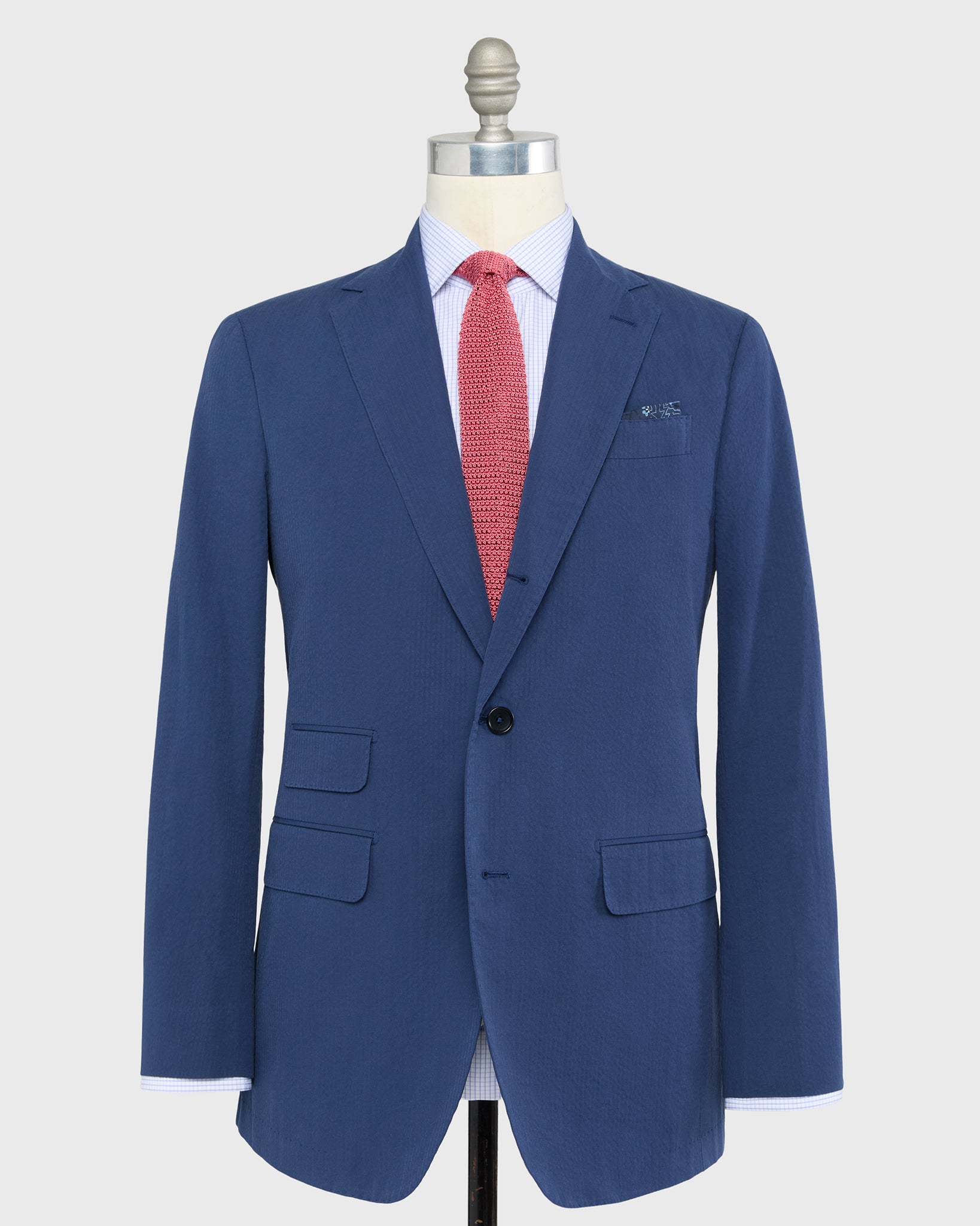 Virgil No. 2 Jacket in Pacific Seersucker