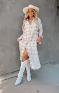 Leo Button Down Tunic ~ Everyday Plaid(XS)