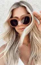 LeSpecs Air Heart Sunglasses ~ Caramel
