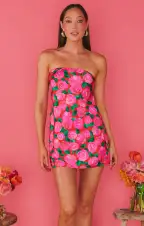 Taylor Tube Mini Dress ~ Rosie Blooms(XS)