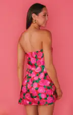 Taylor Tube Mini Dress ~ Rosie Blooms(XS)