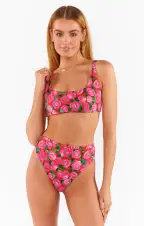 Sanibel Top ~ Rosie Blooms Micro Rib