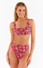 Sanibel Bottom ~ Rosie Blooms Micro Rib(XS)