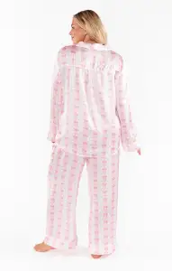 Classic PJ Set ~ Samantha Bow Silky(XS)