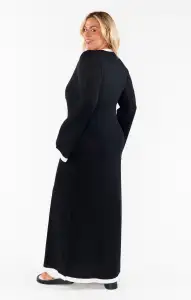 Balboa Dress ~ Black and White Contrast Knit(XS)