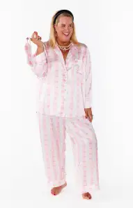 Classic PJ Set ~ Samantha Bow Silky(XS)
