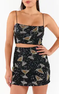 Tish Top ~ Tossed Tini Beaded Sequins(XS)