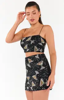 Tish Top ~ Tossed Tini Beaded Sequins(XS)