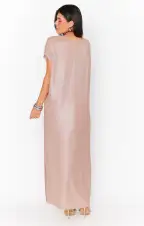 Worldly Dress ~ Champagne Glitz Knit(XS)