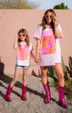 24 Hour Tee ~ Pink Daisy Graphic(XS)