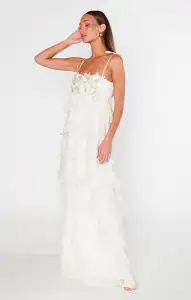 Gabriella Maxi Dress ~ White Enchanted Embellishment(XXS)