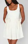 Ricci Skort Dress ~ White Velvet(XXS)