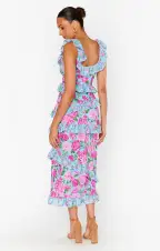Greta Dress ~ Cottage Floral Multi Stretch(XXS)