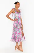 Garden Midi Dress ~ Cottage Floral Multi(XXS)