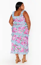 Greta Dress ~ Cottage Floral Multi Stretch(XXS)