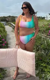 Sanibel Top ~ Ombre Contour Scrunch(XS)