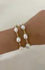 ALV Jewels Cocoa Bracelet ~ Ivory & Gold