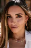 LUV AJ x SIVAN AYLA Havana Hoop Earrings ~ Gold(OS)