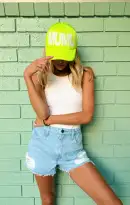 MUMU Trucker Hat ~ Neon Yellow(OS)