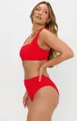 Sail Bottom ~ Hot Tamale Red Scrunch(XS)
