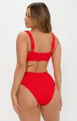 Sail Bottom ~ Hot Tamale Red Scrunch(XS)
