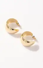 Faithy Jewels Large Lucy Hoop Earrings ~ Gold(OS)