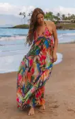 Valentina Maxi Dress ~ Midnight in Rio(XS)