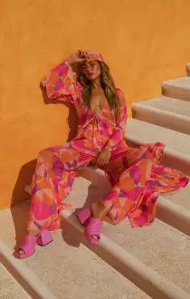 Jet Setter Pants ~ Sunset Daiquiri(XS)