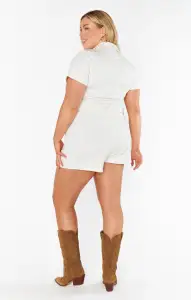 Outlaw Romper ~ Pearly White(XS)