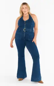 Fort Worth Jumpsuit ~ Ridge Blue(XS)